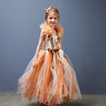 Girls' Flower Party Festival Princess Mesh Dress - Cindi Book
