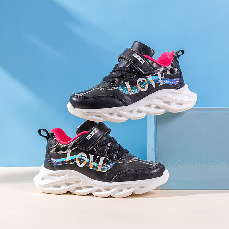 Korean Style Trendy Shoes Girls  Girls Shoes Children's Sports Shoes - Cindi Book