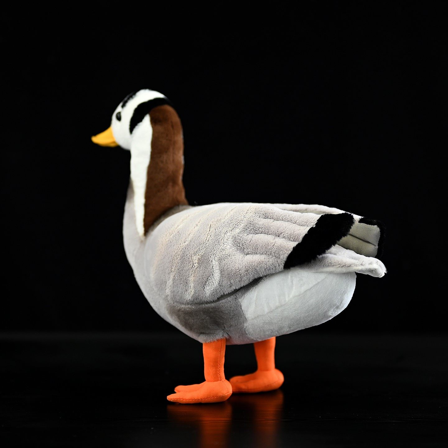 Plumage Toy of the Brant Bird, White-Headed Goose Doll