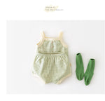 Baby Suit Summer Pajamas New Korean Style Infant Thin Suspenders Vest Shorts Boys 'and Girls' Home Wear - Cindi Book