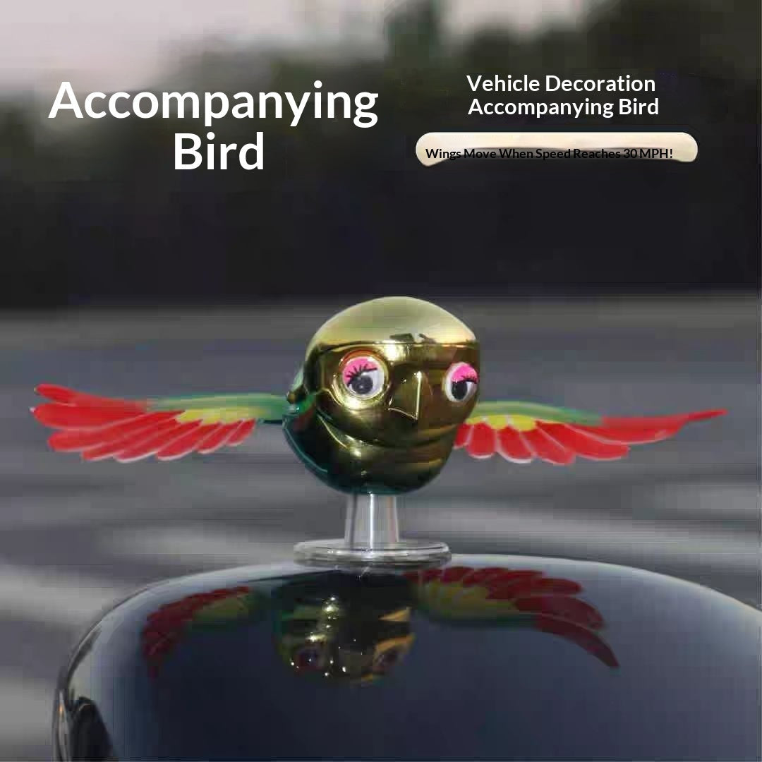 Car-Mounted Little Bird Companion Toy A Unique and Novel Exterior Car Decoration