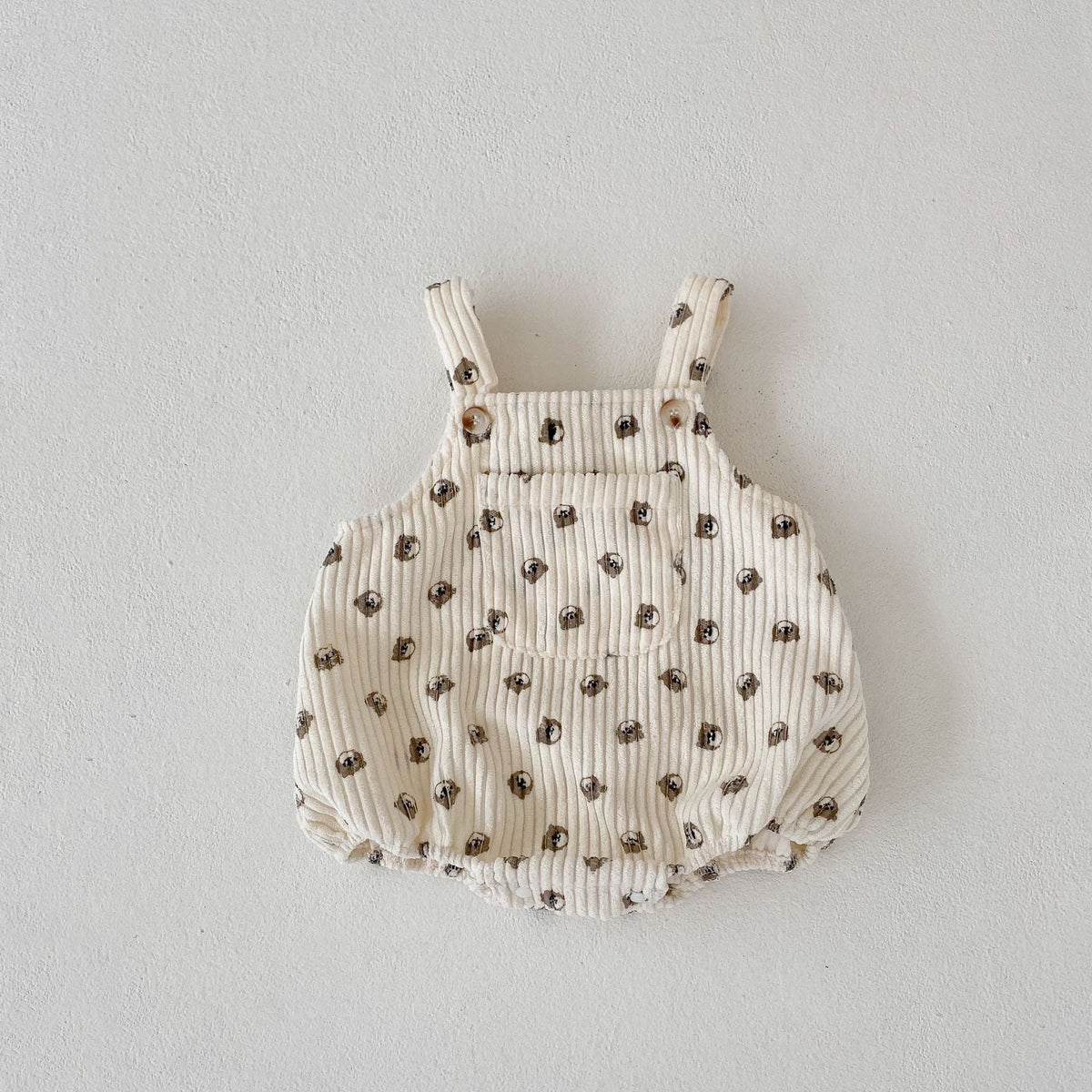 Boys And Girls Printed Shoulder Strap Romper - Cindi Book