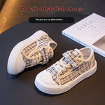 Children's Canvas Soft Bottom Casual Sports Skate Shoes - Cindi Book