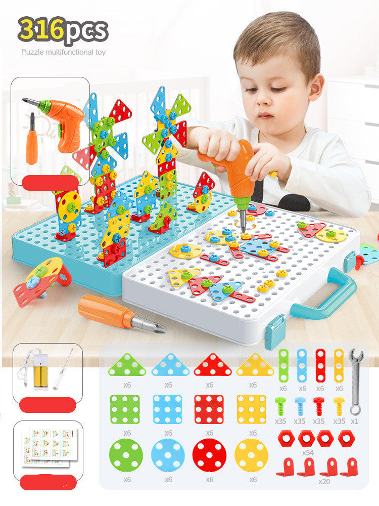 Children's Variety Puzzle Manual Disassembly Toolbox - Cindi Book