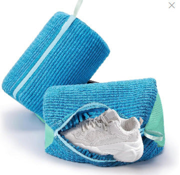 Gray Blue Home Apparatus Wash Shoe Bag Shoes Anti-deformation Laundry Protection Bags - Cindi Book