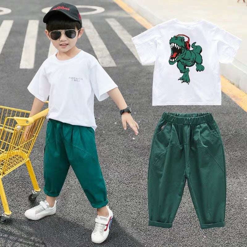 Children's Clothing Boys Summer Suits Western-style Clothes Boys Summer Handsome Short Sleeves - Cindi Book