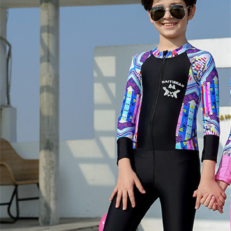 Fashion Boys And Girls One-piece Diving Swimsuit - Cindi Book