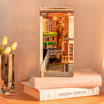 Robotime Rolife DIY Book Nook Wooden Miniature Doll House Light For Bookshelf Insert Furniture - Cindi Book