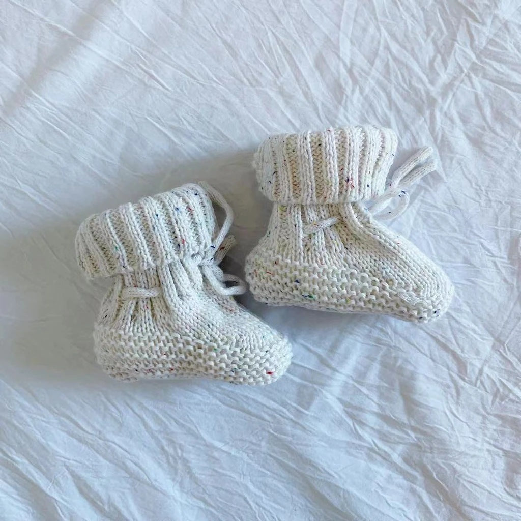 Cotton Newborn Foot Male And Female Baby Knitted Wool Handmade Socks Toddler Socks - Cindi Book