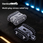 Mechanical Rotating Decompression Hand Pieces Metal Toy Tank - Cindi Book
