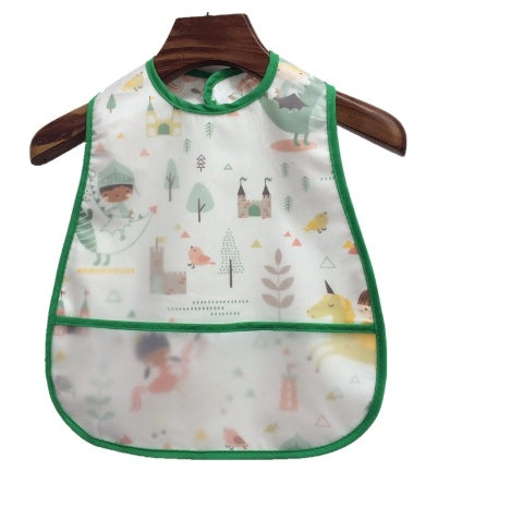 Baby eating bib girl baby waterproof children male painting apron - Cindi Book
