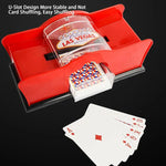 Poker Card Hand Shuffler Easy Hand Cranked Casino Card Shuffling Machine For Blackjack Poker Texas - Cindi Book