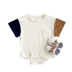 Baby's Comfortable Crew Neck Casual Triangle Jumpsuit - Cindi Book