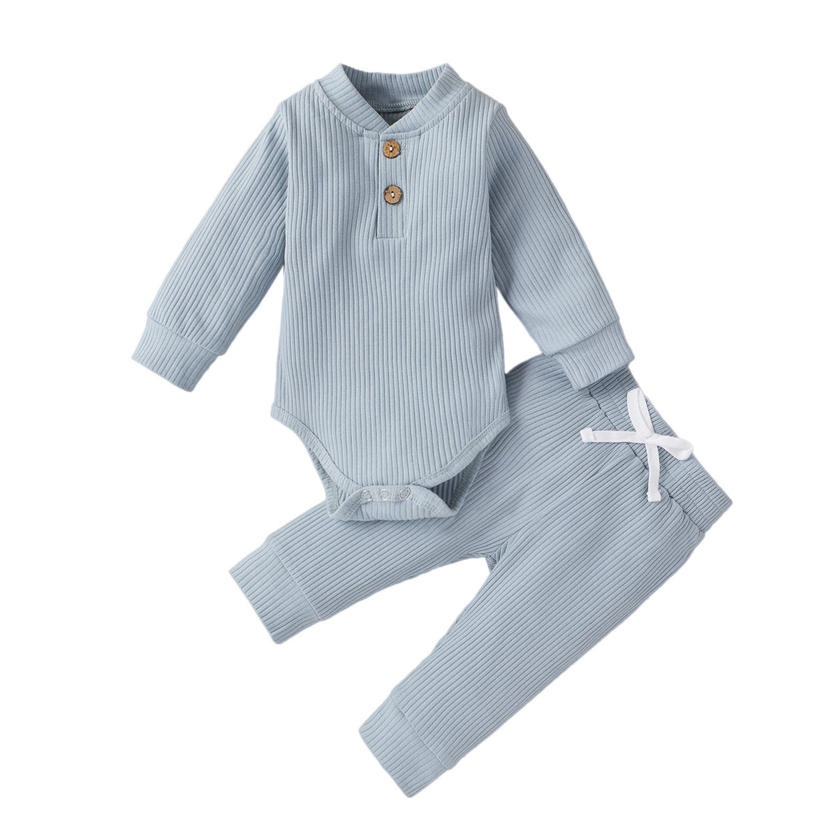 Boys And Girls Stand-up Collar Jumpsuit Long-sleeved Romper Trousers Two-piece Set - Cindi Book