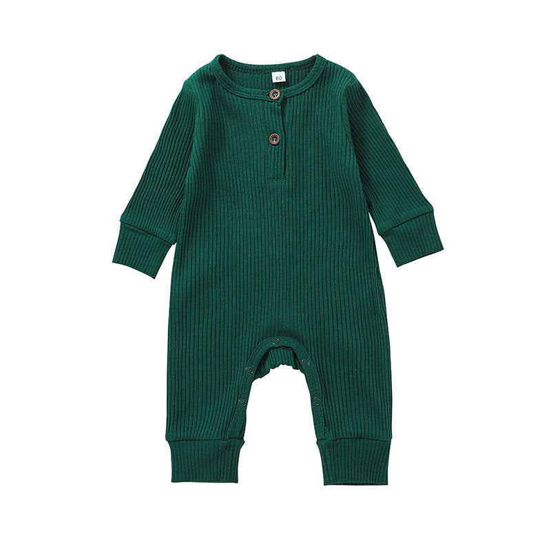 New Baby Jumpsuit Sunken Stripe Trousers Romper Western Style - Cindi Book