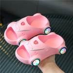 Kids Glowing Slippers Cartoon Car Sandals Children Sandals Anti Slip Boys Girls Luminous Slippers Summer Beach Shoes - Cindi Book