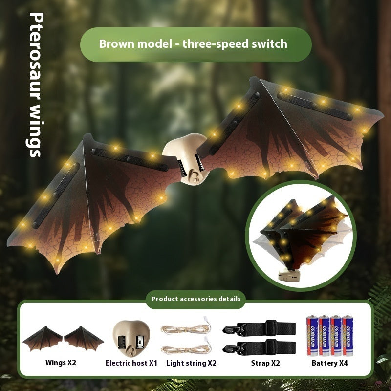 Light-emitting Children's Electric Butterfly Wings Back Decoration Angel Little Fairy Toy - Cindi Book