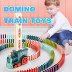 Domino Train Toys Baby Toys Car Puzzle Automatic Release Licensing Electric Building Blocks Train Toy - Cindi Book
