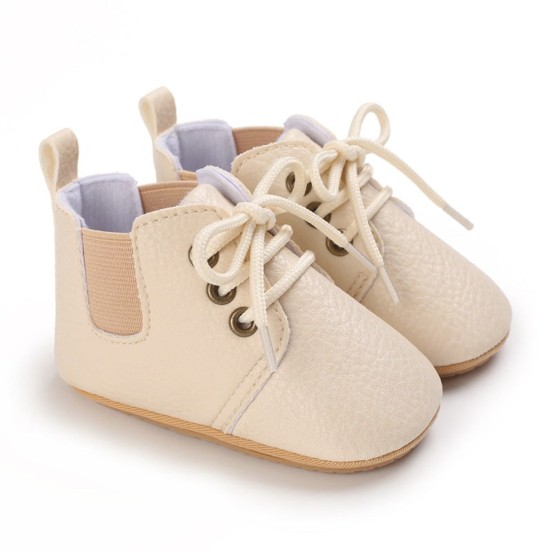 Spring And Autumn Baby Soft Bottom High-top Casual Toddler Shoes For 0-1 Years Old - Cindi Book