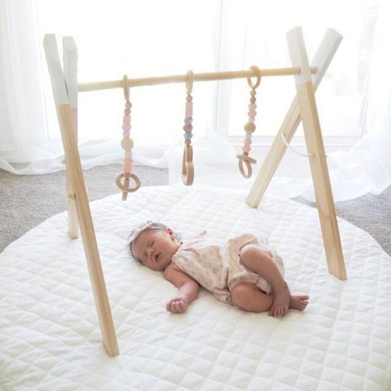 Wooden Baby Infant Fitness Frame Decorative Toys - Cindi Book