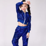 Childrens Sequined Hip-hop Street Dance Performance Cheerleading Team Sportswear - Cindi Book