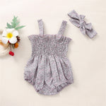 Infant Baby Girls 2Pcs Summer Outfits, Sleeveless Frill Smoc - Cindi Book