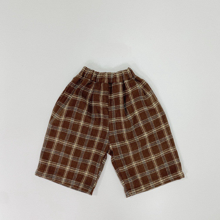 Fashion Personality Children's Plaid Stylish Pants - Cindi Book