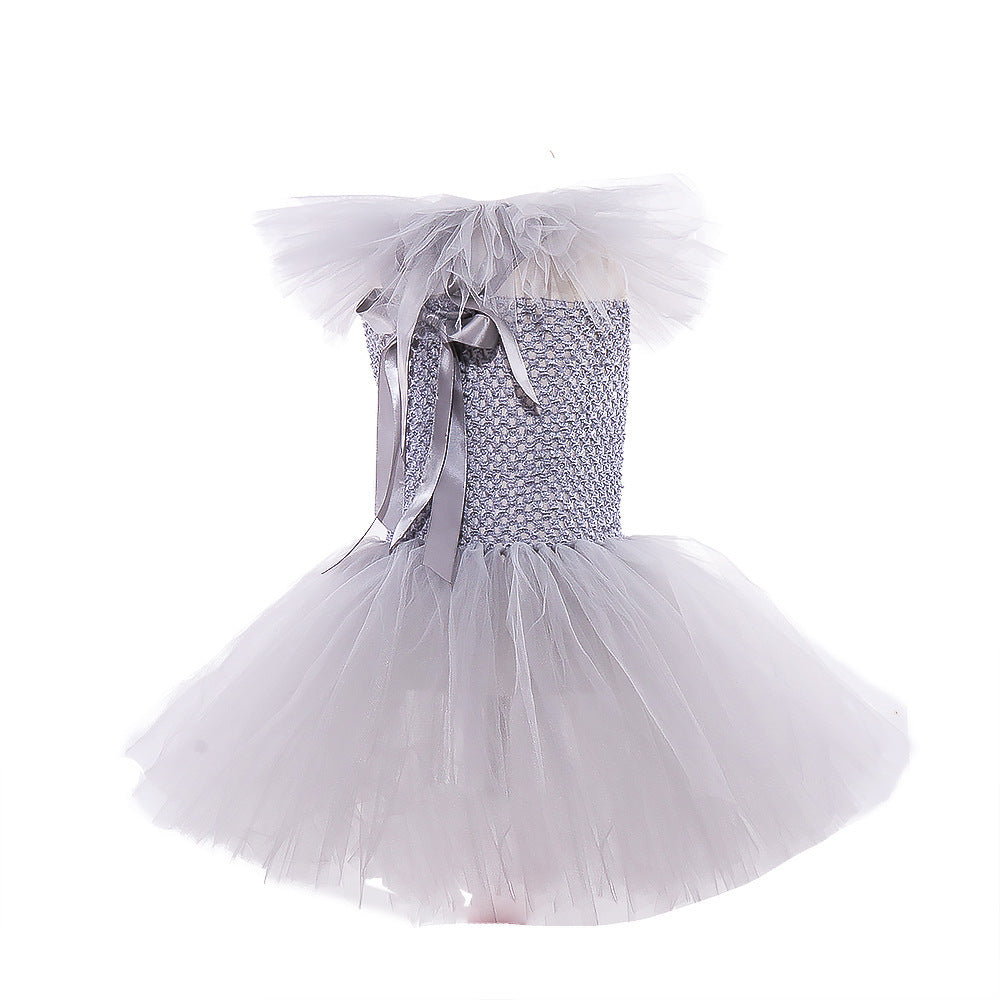 Mesh Princess Dress Set Children's Halloween Costume - Cindi Book