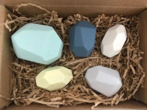 Colored Stones Jenga Colored Boys And Girls Simulation Stones - Cindi Book
