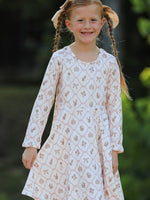 Rylee Faith Designs - Fall Pumpkin Bow Girls Twirl Dress