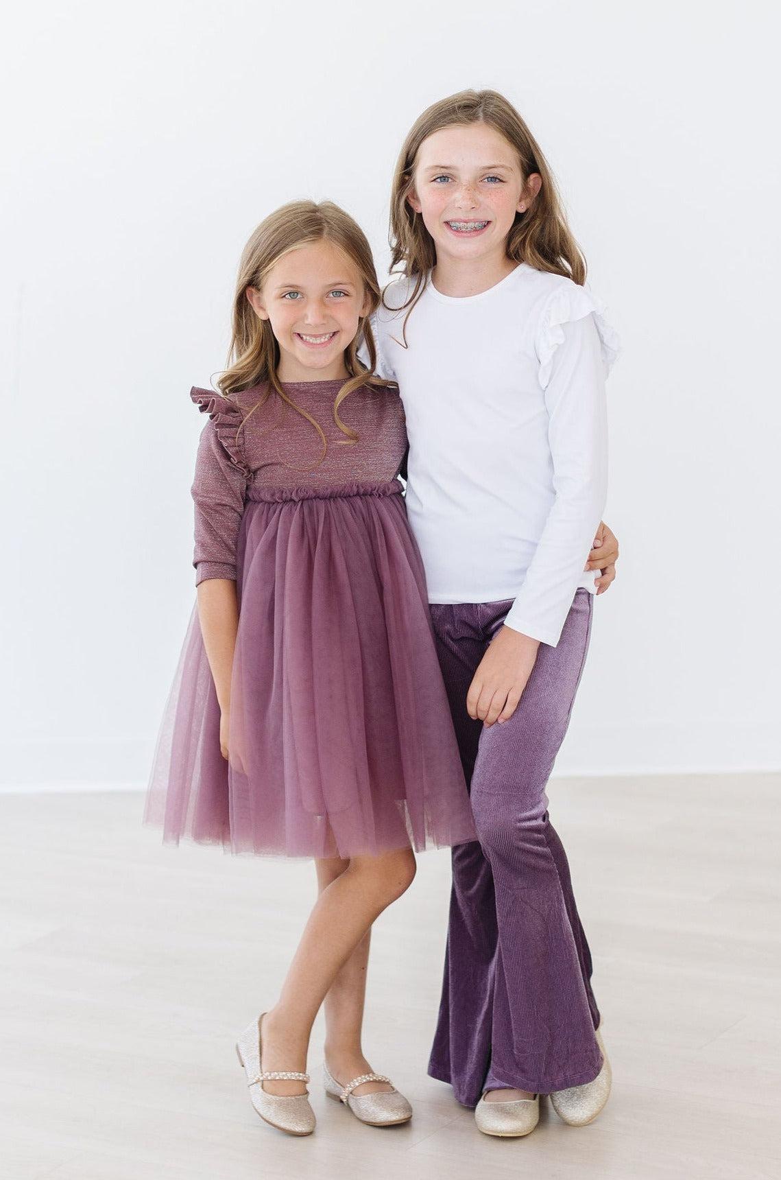 Amethyst Ribbed Velvet Bells - Image 2
