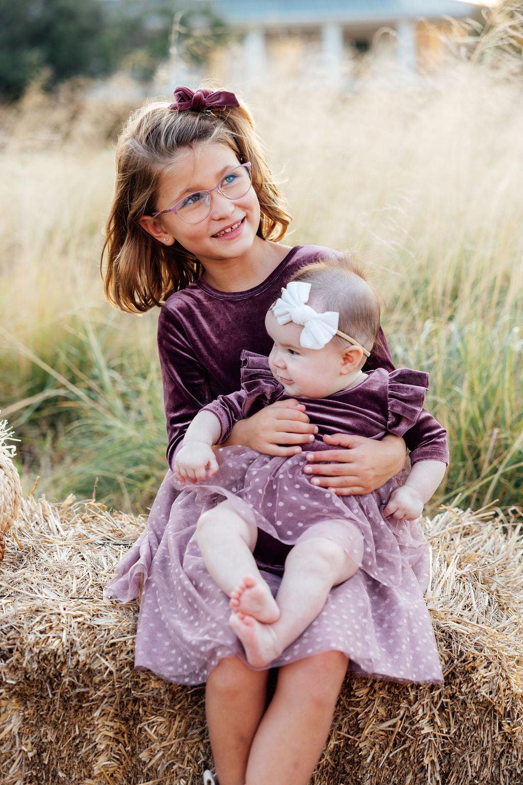 Amethyst Velvet Tutu Bodysuit - Image 2