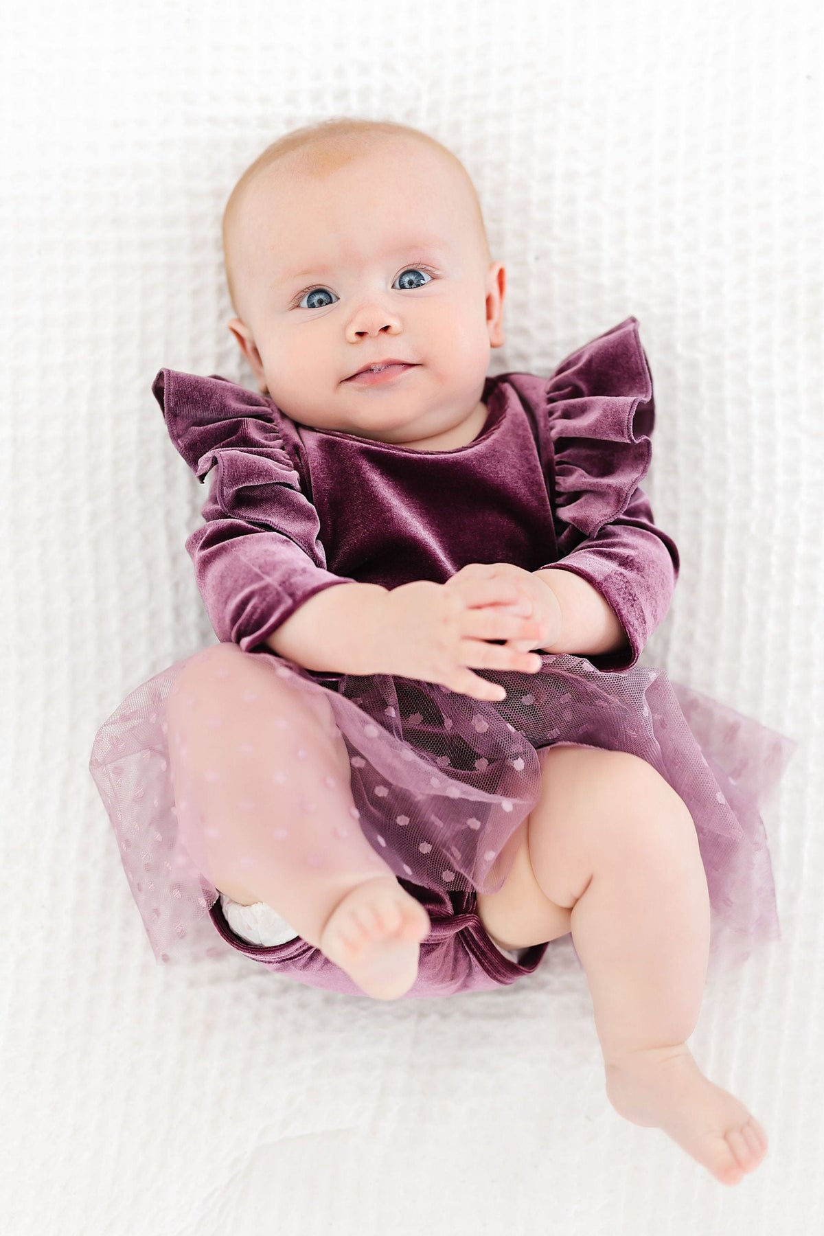Amethyst Velvet Tutu Bodysuit - Image 3