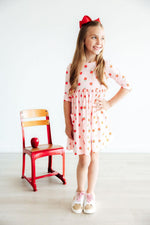 An Apple a Day 3/4 Sleeve Pocket Twirl Dress - Image 6