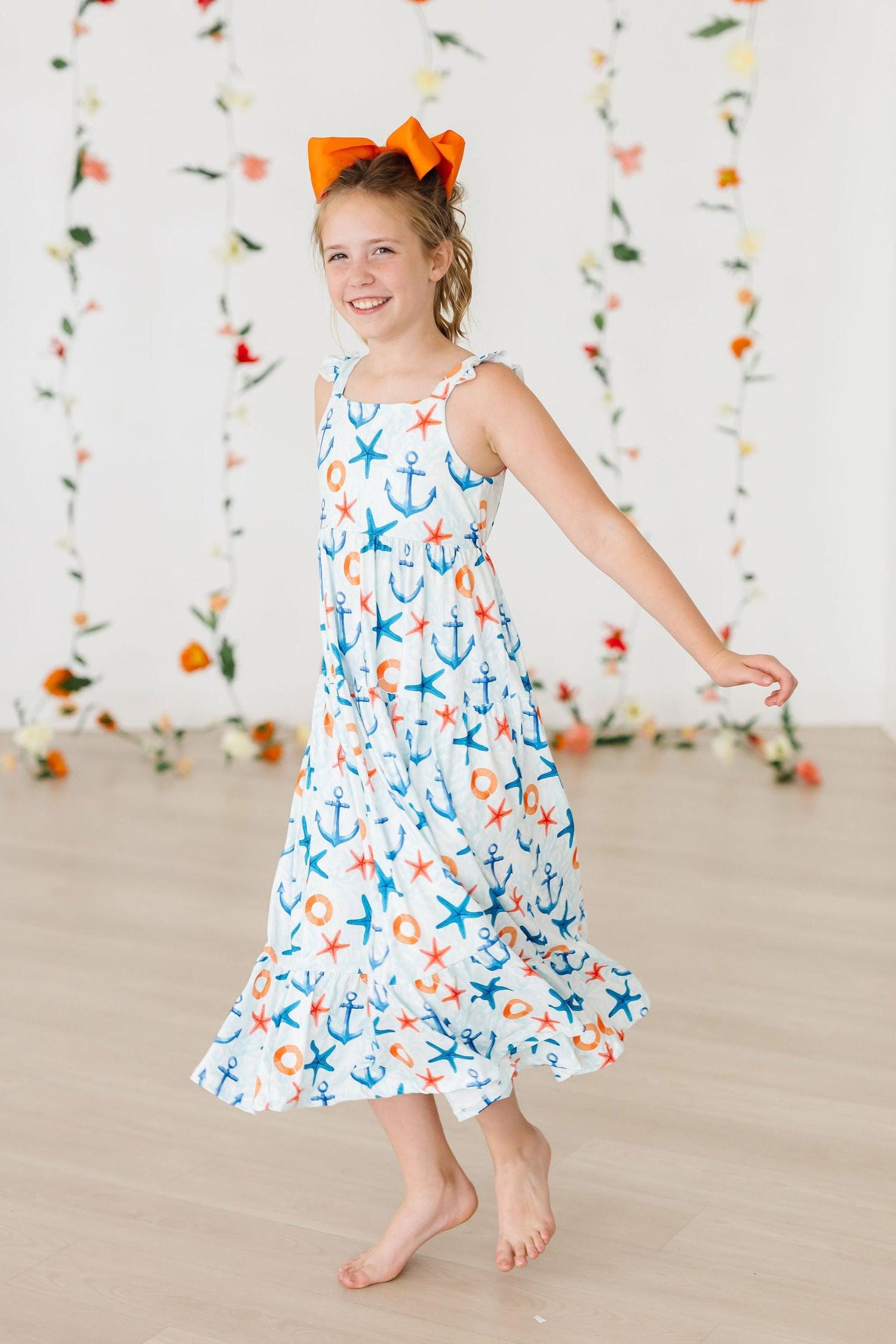 Anchors Away Ruffle Maxi Dress - Image 3