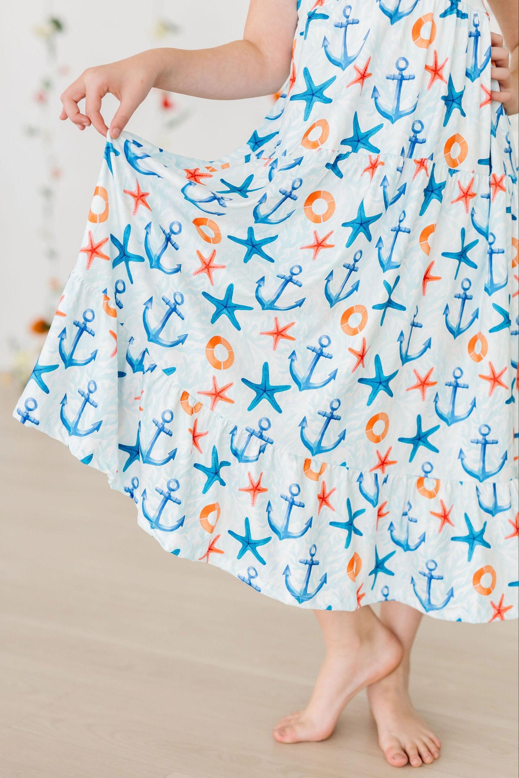 Anchors Away Ruffle Maxi Dress - Image 5