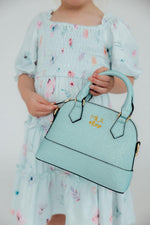 Aqua Glitter Girl's Crossbody Purse - Image 2