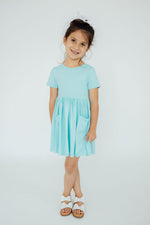 Aqua S/S Pocket Twirl Dress - Image 2