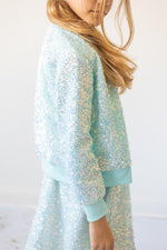 Aqua Sequin Jacket - Image 2
