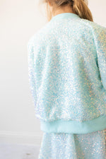 Aqua Sequin Jacket - Image 4