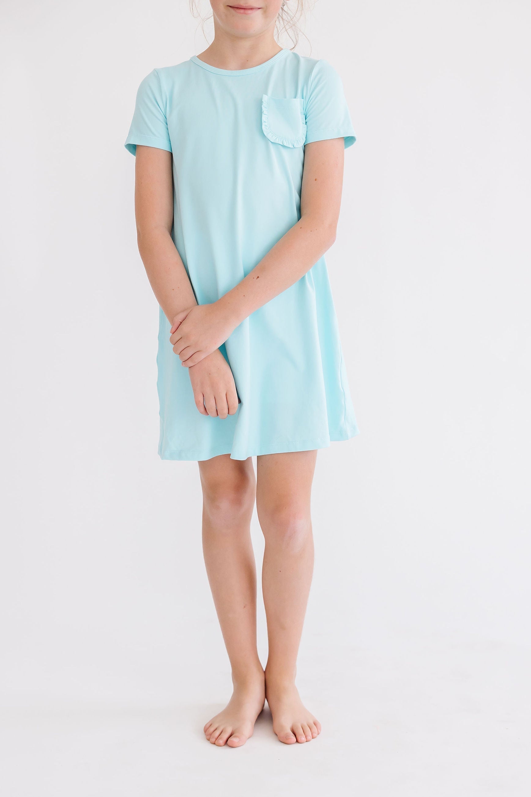Aqua T-Shirt Dress - Image 3