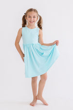 Aqua Tank Pocket Twirl Dress - Image 3