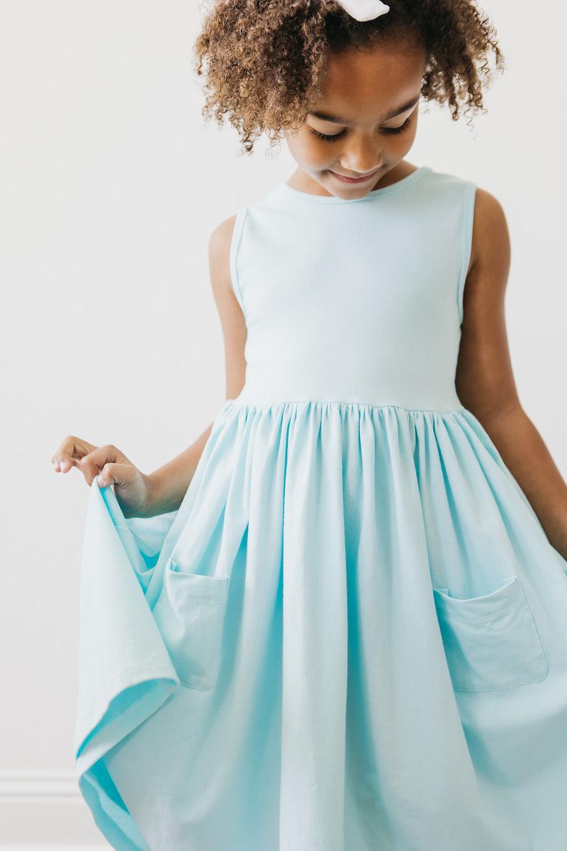 Aqua Tank Pocket Twirl Dress - Image 4