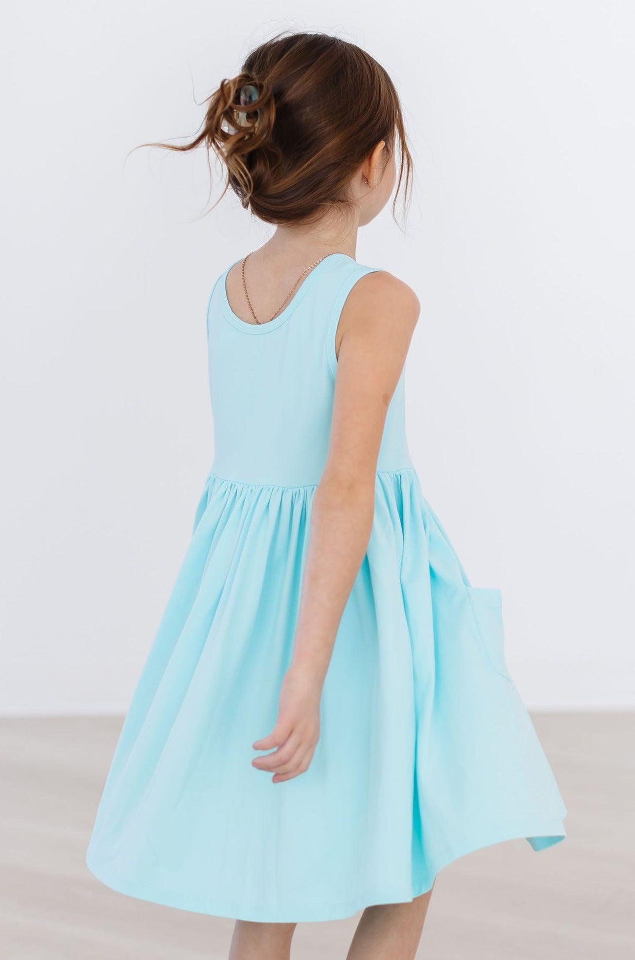 Aqua Tank Pocket Twirl Dress - Image 6