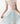 Aqua Sequin Twirl Skort