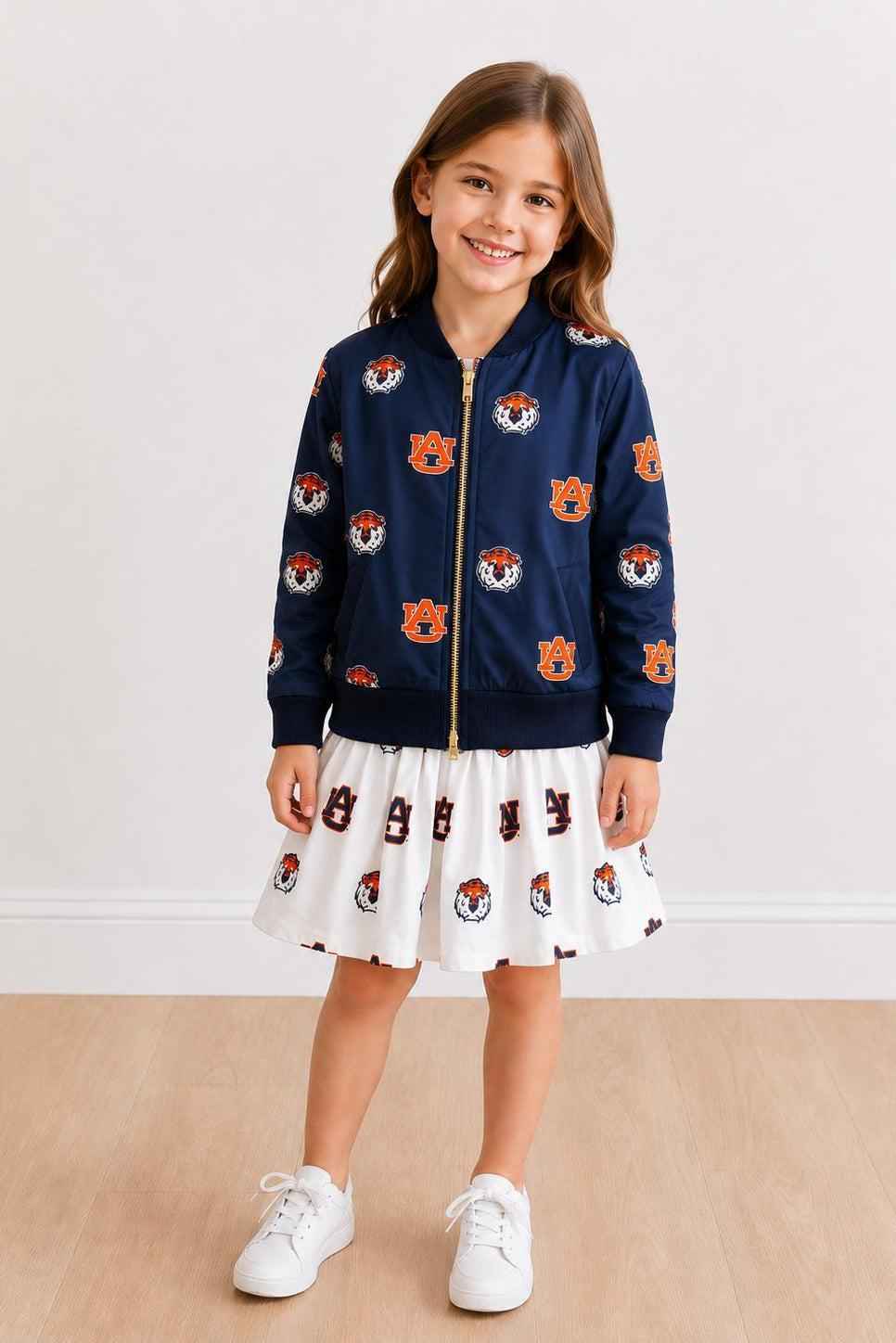 Auburn Blue Aubie Satin Jacket