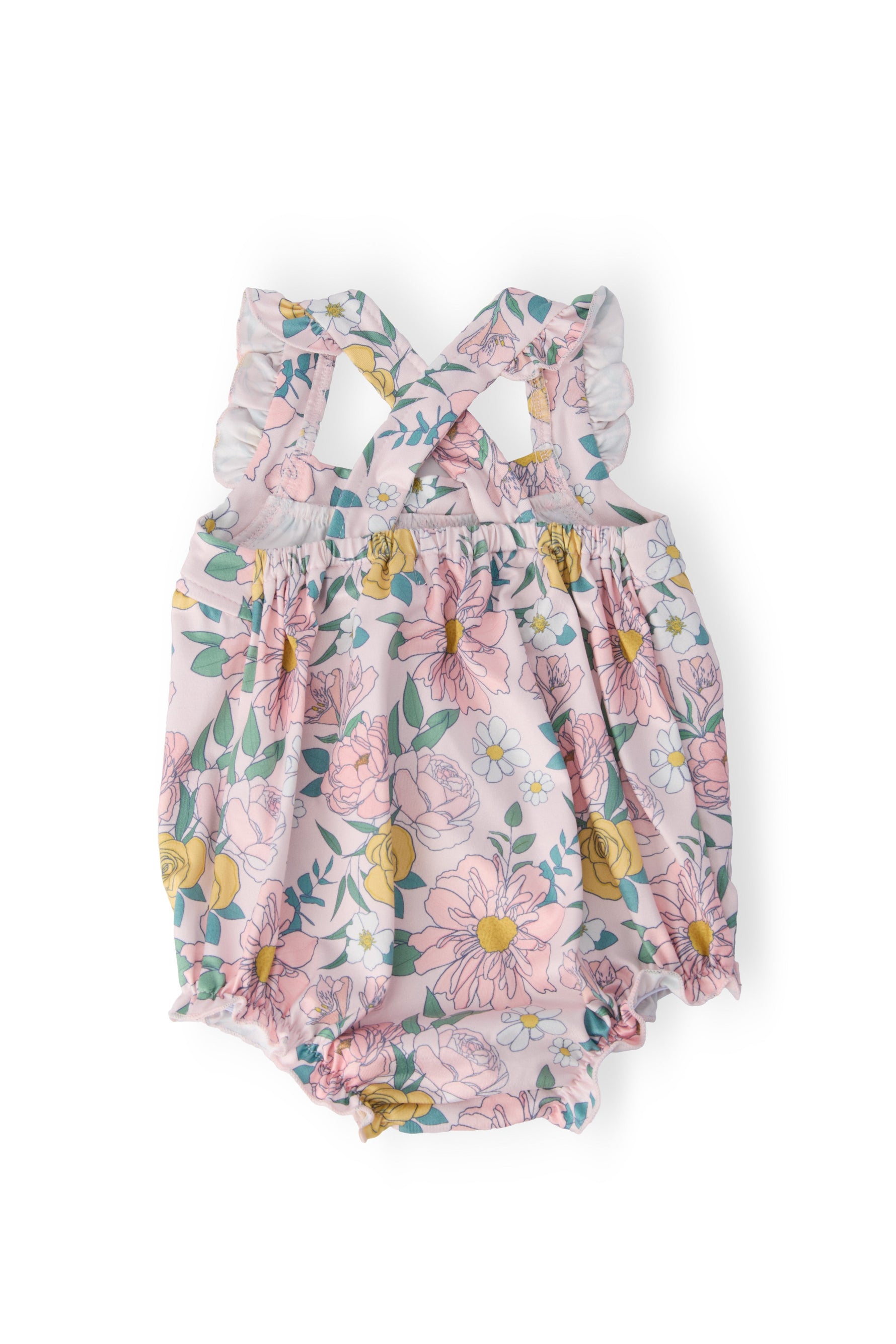 Autumn Breeze Ruffle Cross Back Romper - Image 2