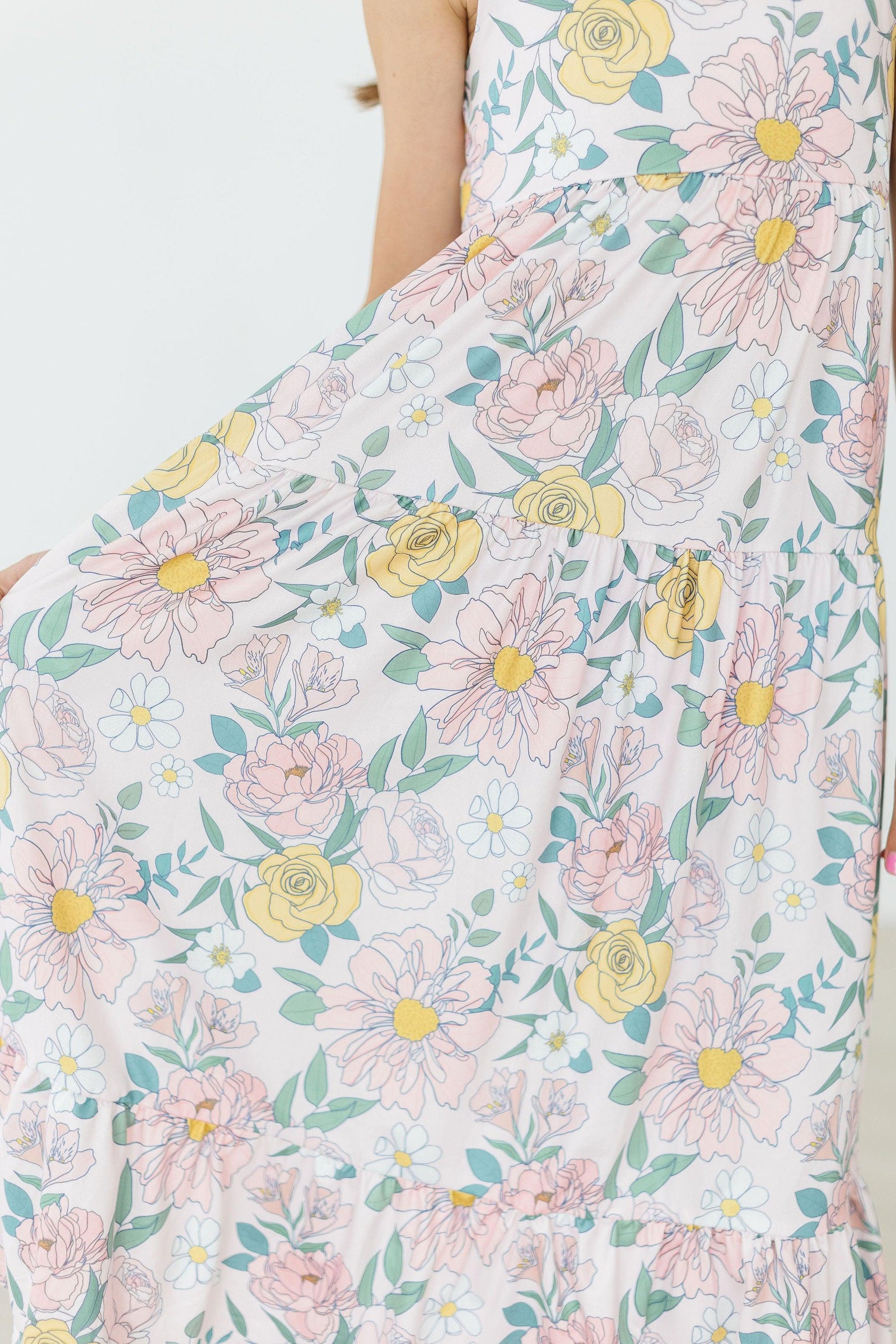 Autumn Breeze Ruffle Maxi Dress - Image 4