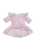 Baby Bunnies 3/4 Sleeve Flutter Twirl Bodysuit - Image 4