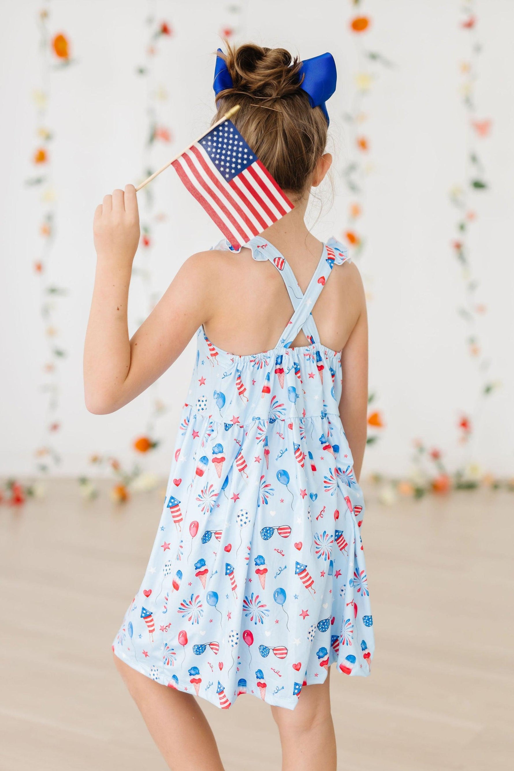 Baby You're a Firework Ruffle Cross Back Dress - Image 2